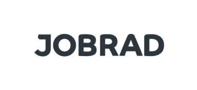 Logo von JobRad, dunkelblau auf weißem Hintergrund.